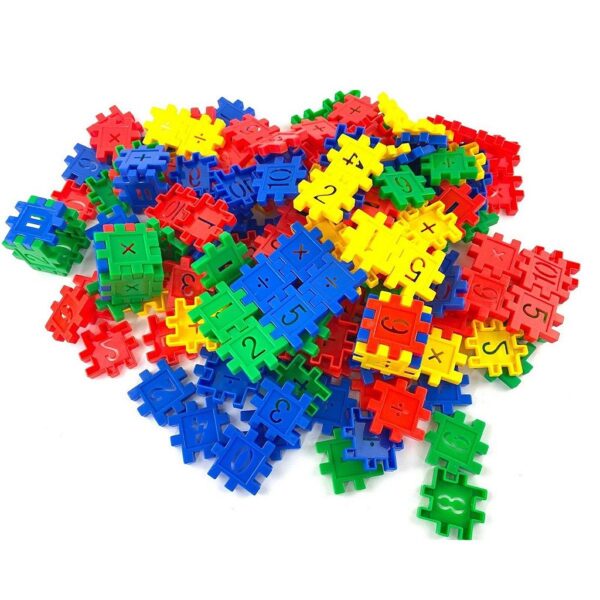 Brinquedo De Montar Blocos Infantil Números Coloridos - Imagem 3
