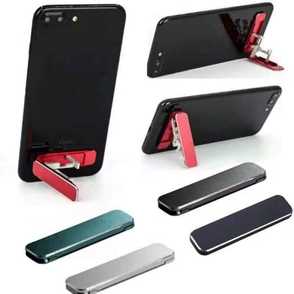 Suporte De Celular Dobrável Portátil De Alumínio Compacto Universal - Imagem 3