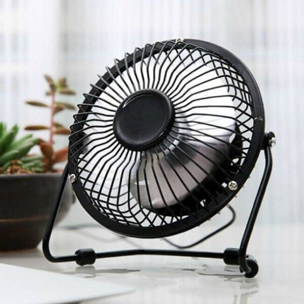 Mini Ventilador Usb Portátil De Mesa Silencioso Articulável - Imagem 3