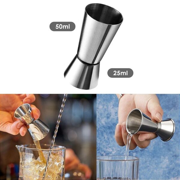 Kit Barman Profissional Coqueteleira 500ml 11 Peças Inox Caipirinha Drinks - Imagem 9