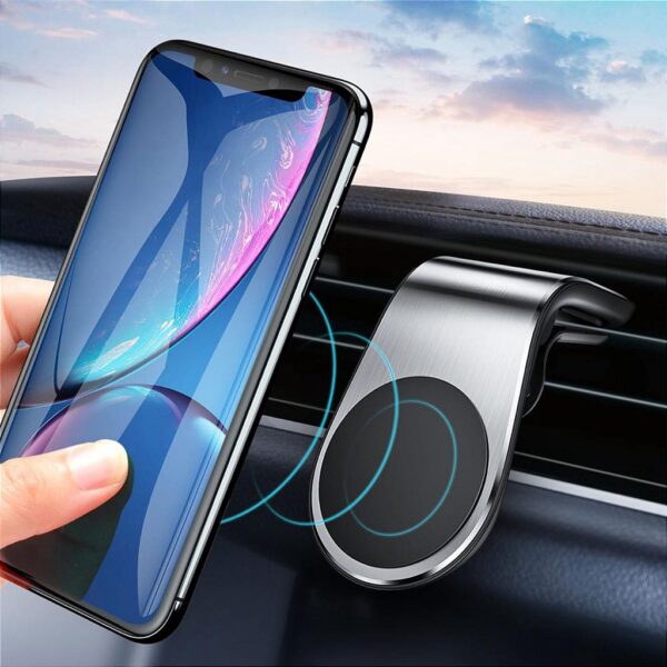 Suporte Celular Automotivo Universal Magnético Ar Condicionado Imã Veicular Carro 360° - Imagem 9