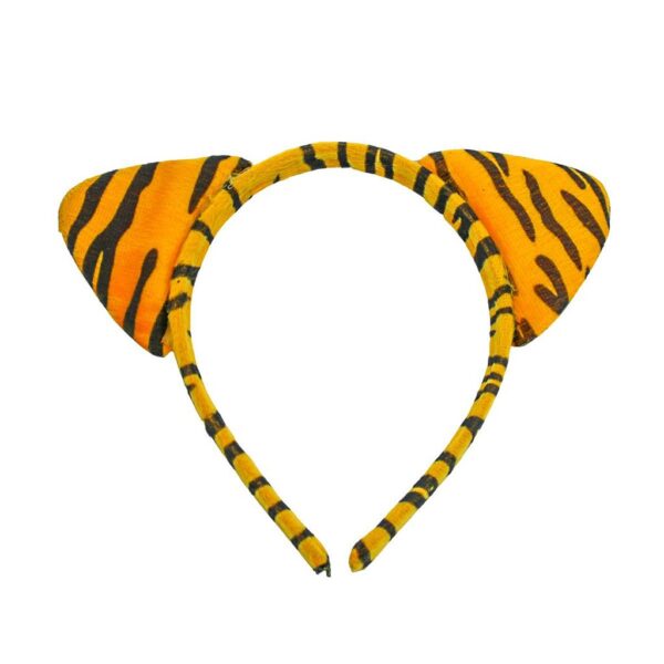 Tiara Arco Máscara Fantasia Carnaval Halloween Festa Tigre - Imagem 4