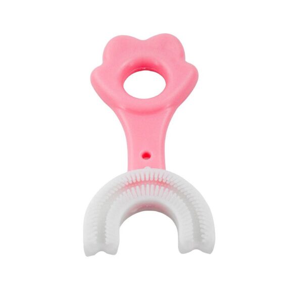 Escova De Dentes Infantil De Silicone Formato Em U 360º Grau - Imagem 3